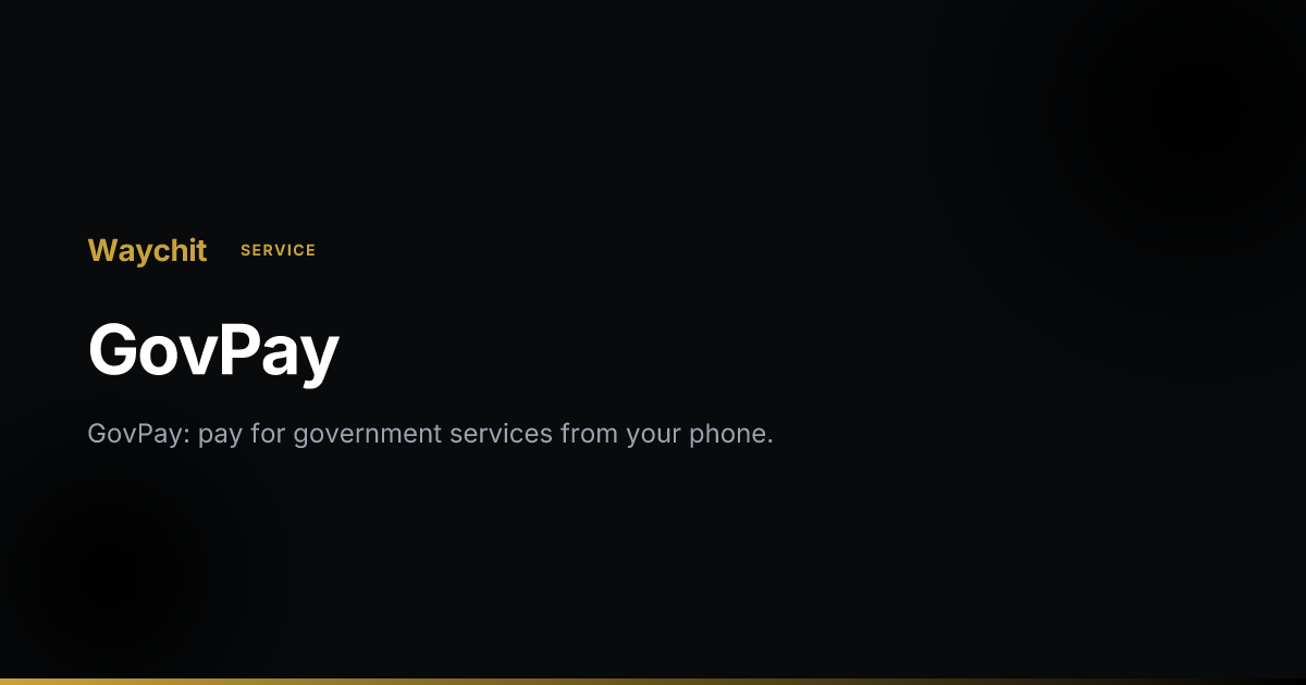 Pay GovPay Gambia Online: Tax, Permits & Passport Fees | Waychit